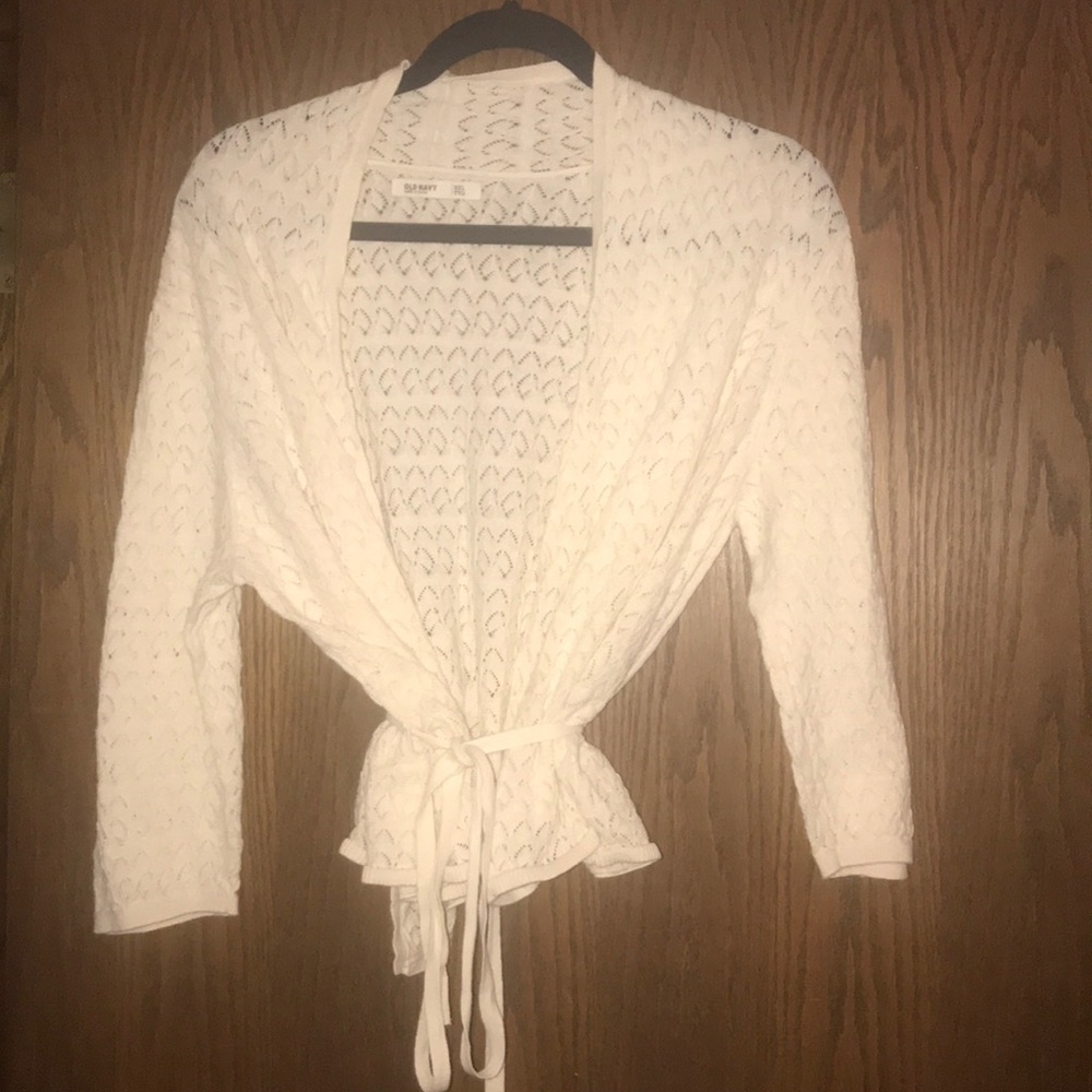 Old navy cream knit shrug